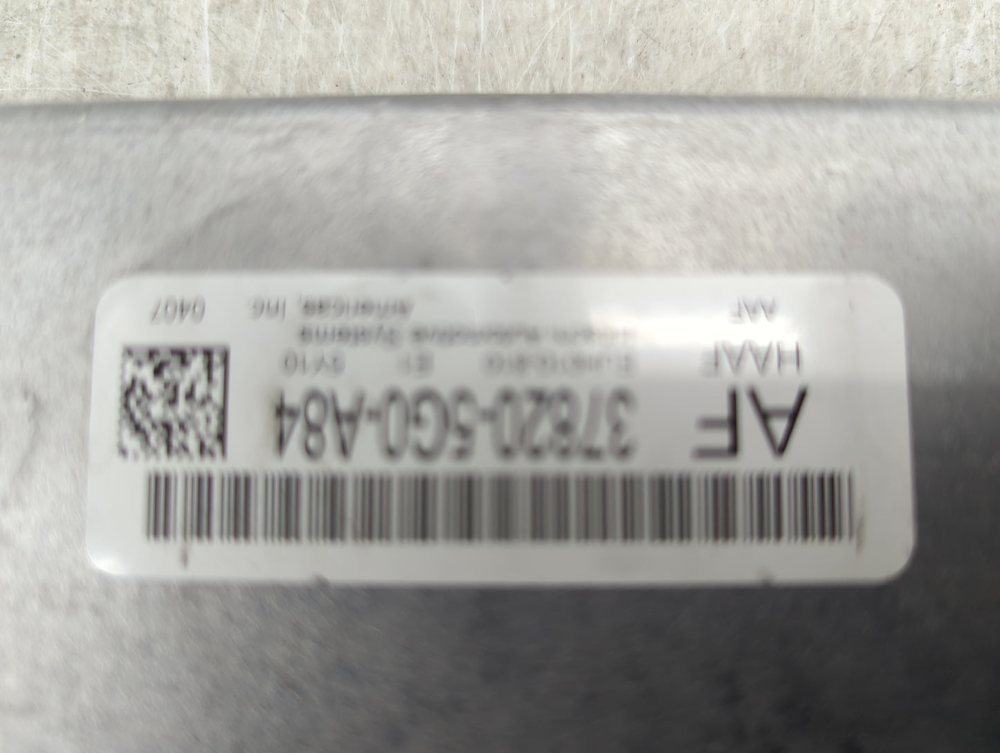 2023 Hyundai Elantra PCM Engine Control Computer ECU ECM PCU OEM P/N:37820-5G0-A84 EUH010-810 Fits OEM Used Auto Parts - Oem
