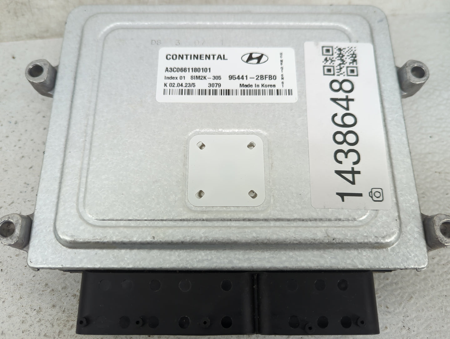 2023 Hyundai Elantra PCM Engine Control Computer ECU ECM PCU OEM P/N:95441-2BFB0 A3C0661180101, SIM2K-305, HCN0G16NS1 Fits O