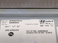 2021-2022 Hyundai Elantra Radio AM FM Cd Player Receiver Replacement P/N:96160AA240LS5 ADB400AAN Fits Fits 2021 2022 OEM Use