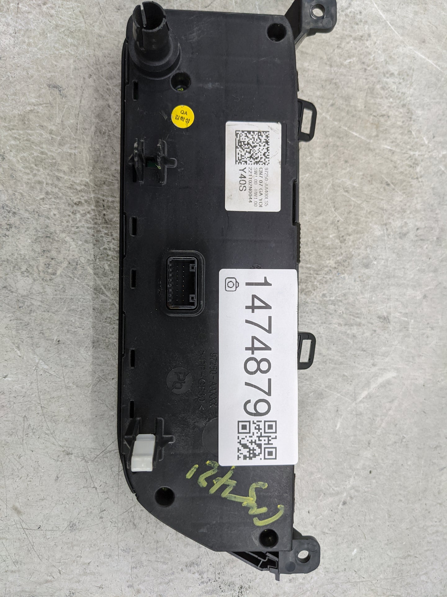 2021-2022 Hyundai Elantra Climate Control Module Temperature AC/Heater Replacement P/N:97250-AA400LS5 Fits Fits 2021 2022 OE