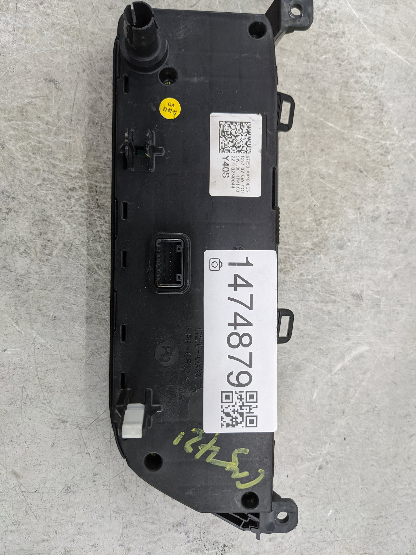 2021-2022 Hyundai Elantra Climate Control Module Temperature AC/Heater Replacement P/N:97250-AA400LS5 Fits Fits 2021 2022 OE