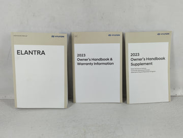 2023 Hyundai Elantra Owners Manual Book Guide P/N:POAO-EU27C OEM Used Auto Parts - Oemusedautoparts1.com