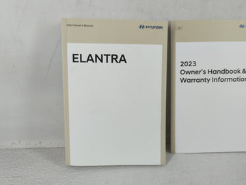 2023 Hyundai Elantra Owners Manual Book Guide P/N:POAO-EU27C OEM Used Auto Parts
