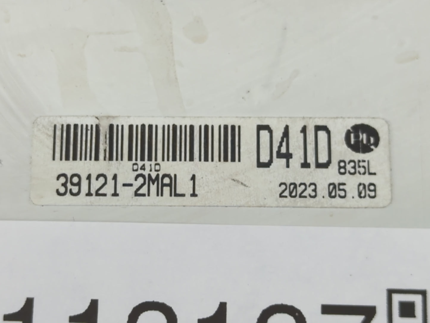 2022 Hyundai Kona PCM Engine Control Computer ECU ECM PCU OEM P/N:39121-2MAL1 Fits OEM Used Auto Parts - Oemusedautoparts1.c