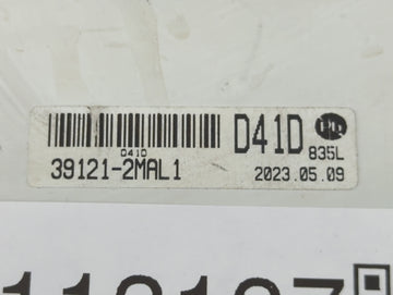 2022 Hyundai Kona PCM Engine Control Computer ECU ECM PCU OEM P/N:39121-2MAL1 Fits OEM Used Auto Parts