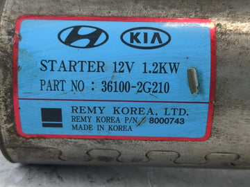 2022 Hyundai Kona Car Starter Motor Solenoid OEM P/N:36100-2G210 Fits Fits 2020 2021 OEM Used Auto Parts