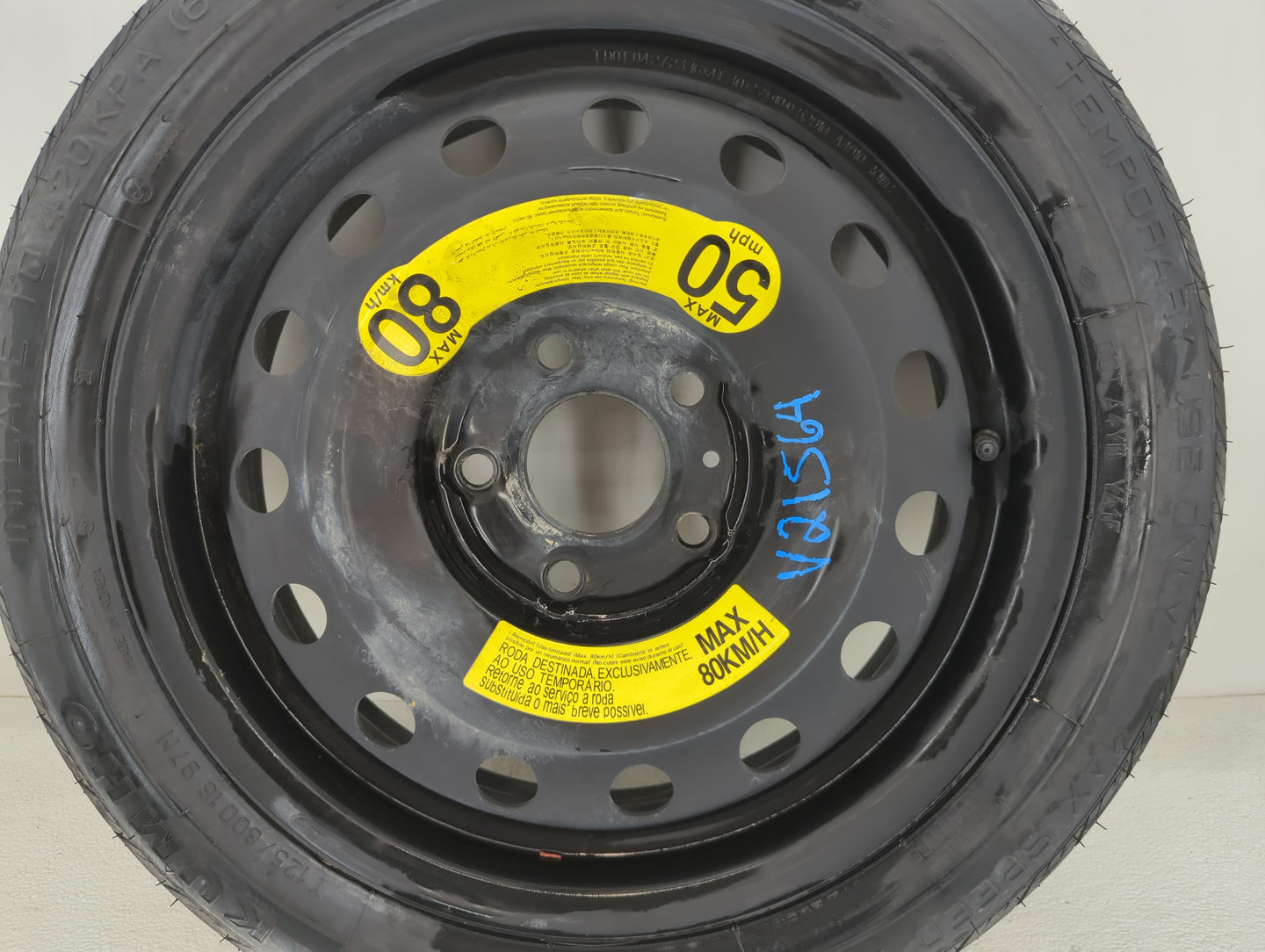 2018-2022 Hyundai Kona Spare Donut Tire Wheel Rim Oem - Oemusedautoparts1.com
