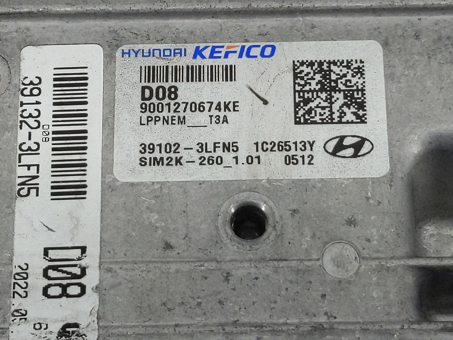 2023 Hyundai Palisade PCM Engine Control Computer ECU ECM PCU OEM P/N:39102-3LFN5 Fits OEM Used Auto Parts - Oemusedautopart