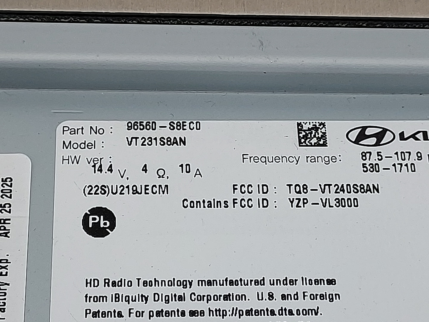 2023 Hyundai Palisade Information Display Screen - Oemusedautoparts1.com
