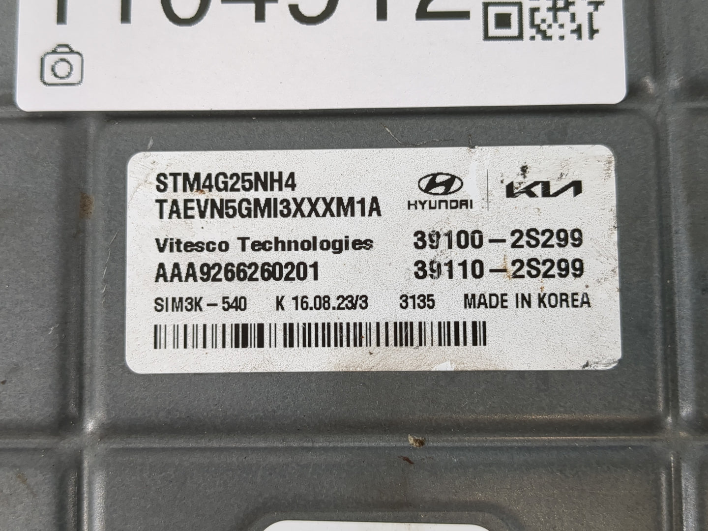 2023 Hyundai Santa Fe PCM Engine Control Computer ECU ECM PCU OEM P/N:39110-2S299 39100-2S299 Fits OEM Used Auto Parts - Oem