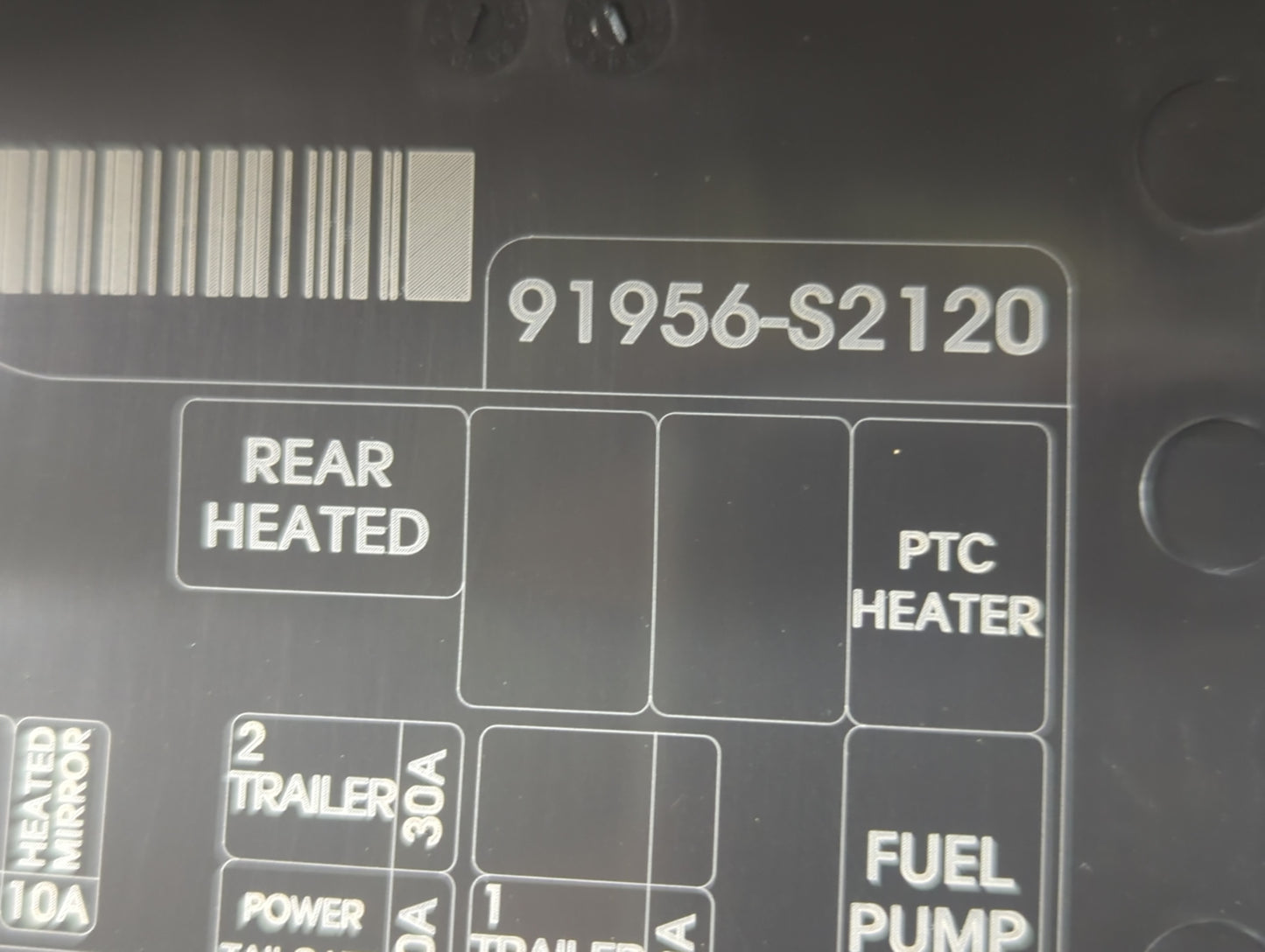 2021 Hyundai Santa Fe Fusebox Fuse Box Panel Relay Module P/N:91956-S2120 Fits OEM Used Auto Parts - Oemusedautoparts1.com