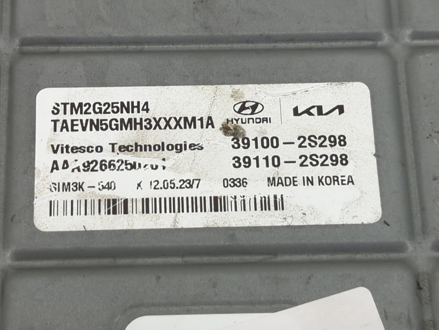 2021 Hyundai Santa Fe PCM Engine Control Computer ECU ECM PCU OEM P/N:STM2G25NH4 TAEVN5GMH3XXXM1A, 39100-2S298, 39110-2S298 