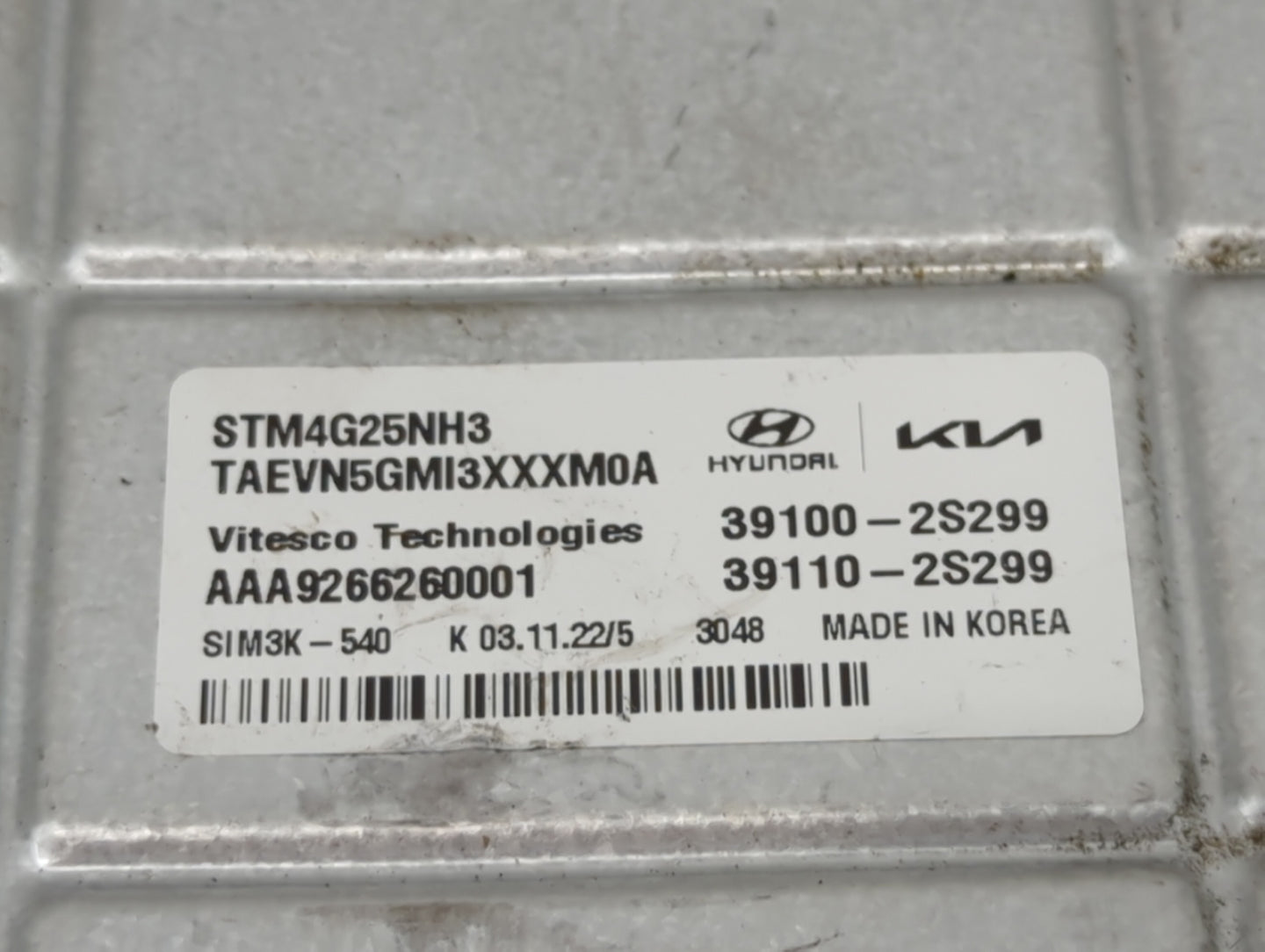 2023 Hyundai Santa Fe PCM Engine Control Computer ECU ECM PCU OEM P/N:39100-2S299 39110-2S299, STM4G25NH3, TAEVN5GMI3XXXM0A 