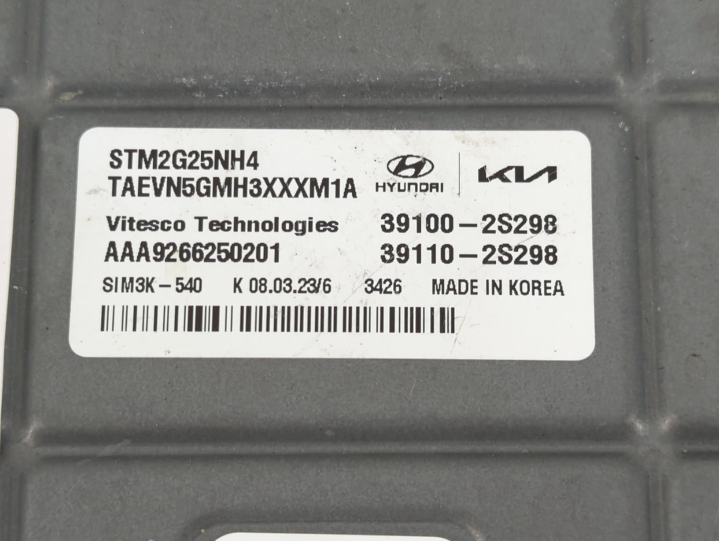 2021 Hyundai Santa Fe PCM Engine Control Computer ECU ECM PCU OEM P/N:39110-2S298 39100-2S298 Fits OEM Used Auto Parts - Oem