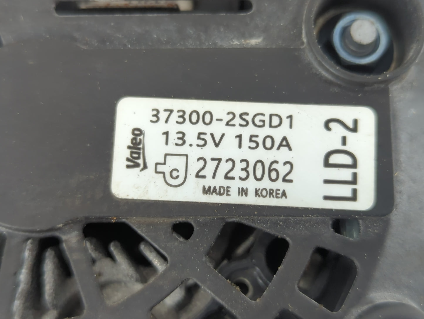 2020-2023 Hyundai Sonata Alternator Replacement Generator Charging Assembly Engine OEM P/N:2723062 37300-2SGD1 Fits OEM Used