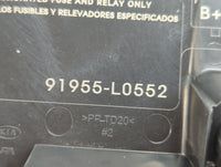 2020-2023 Hyundai Sonata Fusebox Fuse Box Panel Relay Module P/N:18980-09910 18980-09920 Fits Fits 2020 2021 2022 2023 OEM U