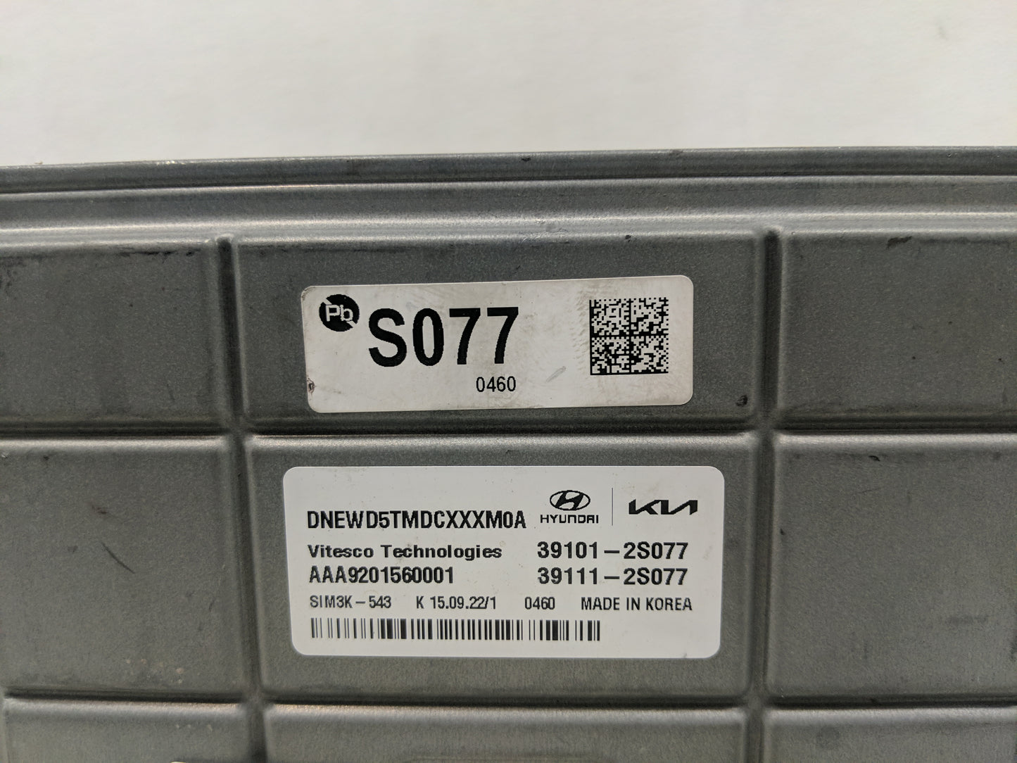 2023 Hyundai Sonata PCM Engine Control Computer ECU ECM PCU OEM P/N:39111-2S077 39101-2S077 Fits OEM Used Auto Parts - Oemus