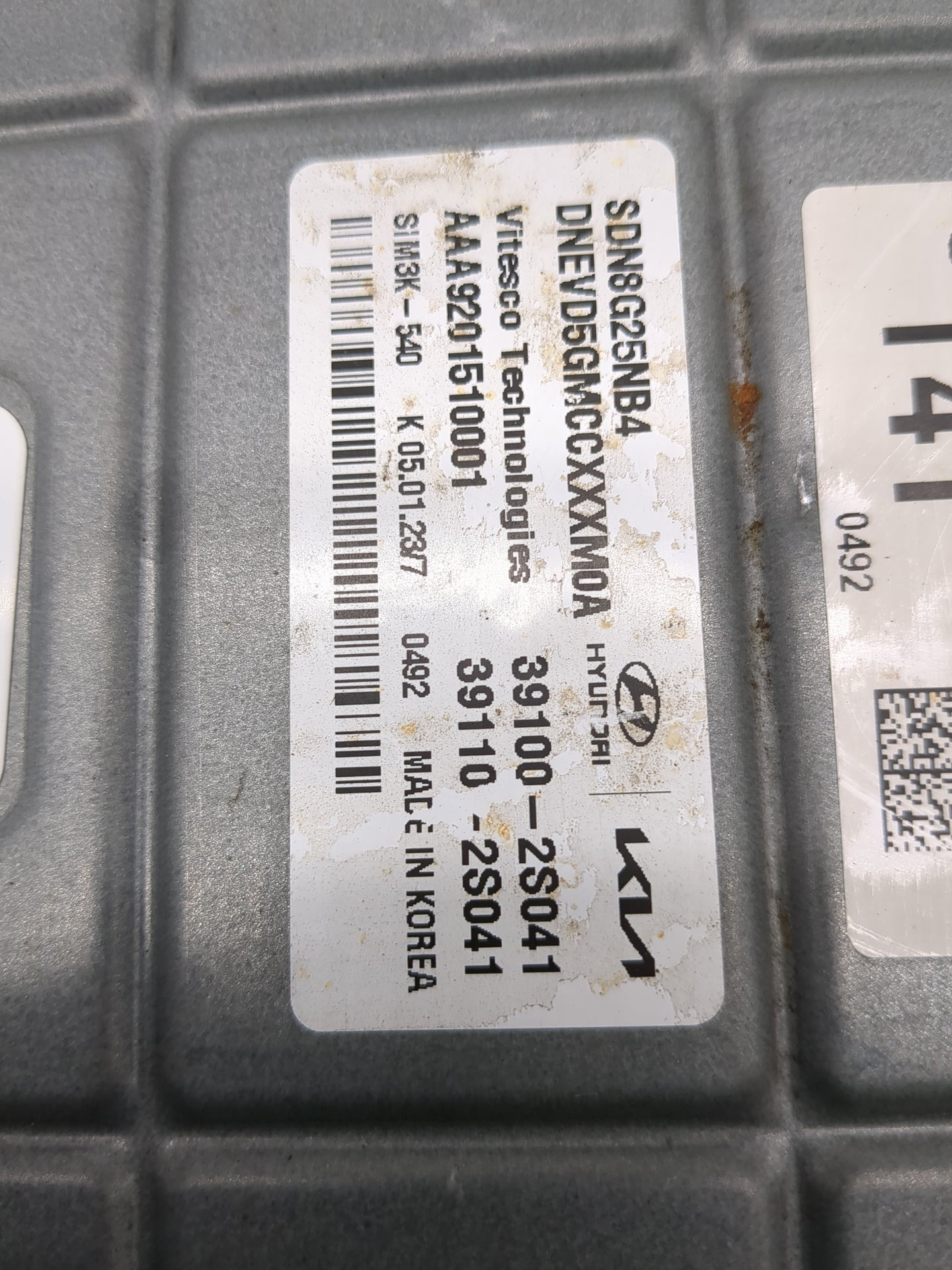 2023 Hyundai Sonata PCM Engine Control Computer ECU ECM PCU OEM P/N:39100-2S041 39110-2S041, SDN8G25NB4, DNEVD5GMCCXXXM0A Fi