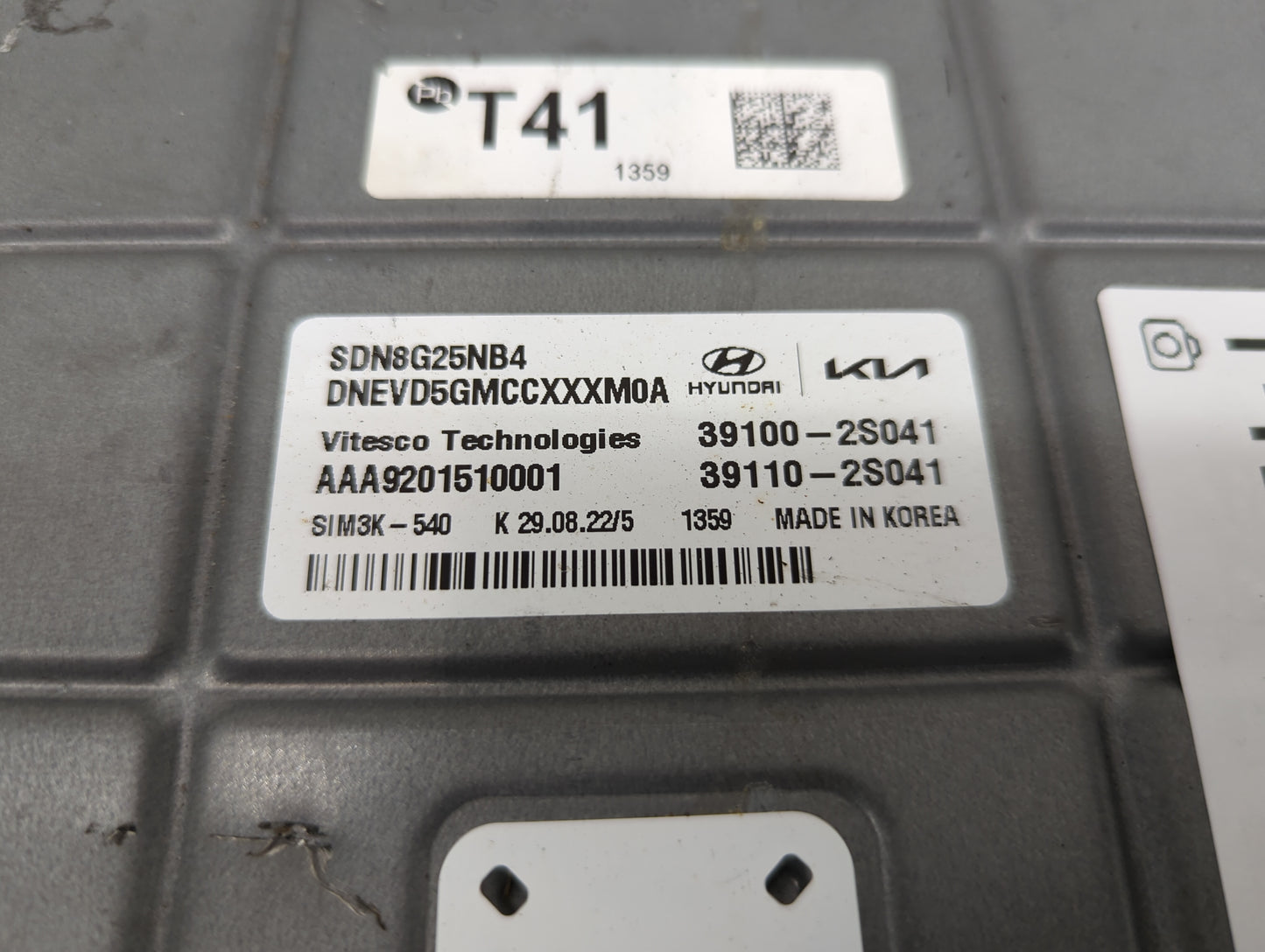 2023 Hyundai Sonata PCM Engine Control Computer ECU ECM PCU OEM P/N:39100-2S041 39110-2S041, SDN8G25NB4, DNEVD5GMCCXXXM0A Fi