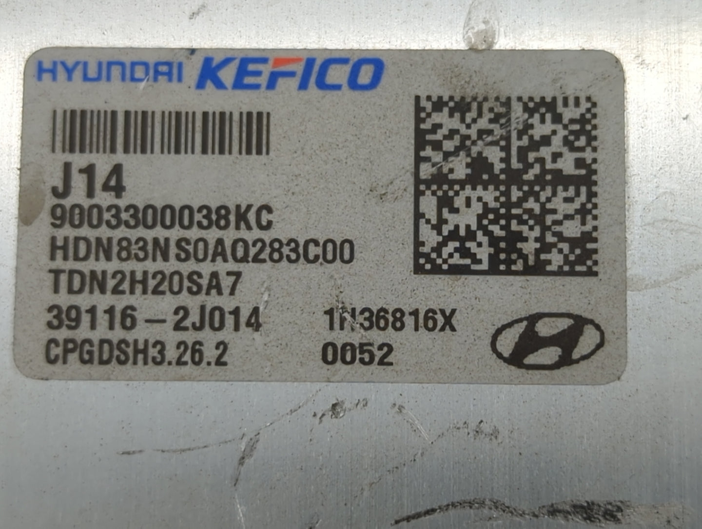 2023 Hyundai Sonata PCM Engine Control Computer ECU ECM PCU OEM P/N:39116-2J014 9003300038KC, HDN83NS0AQ283C00, TDN2H20SA7 F