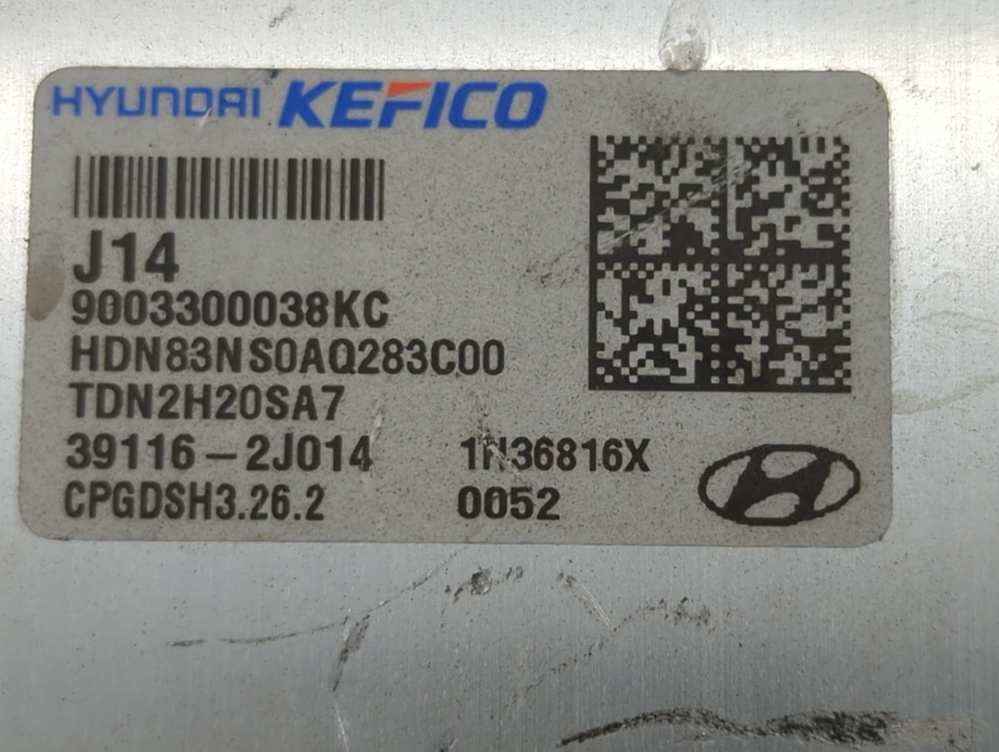 2023 Hyundai Sonata PCM Engine Control Computer ECU ECM PCU OEM P/N:39116-2J014 9003300038KC, HDN83NS0AQ283C00, TDN2H20SA7 F