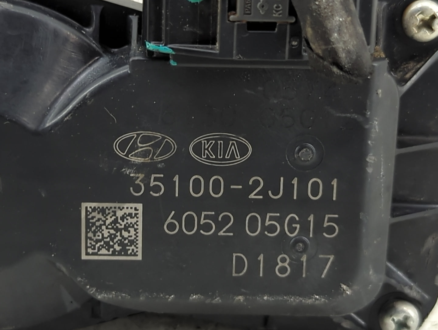 2020-2023 Hyundai Sonata Throttle Body P/N:35100-2J101 6052 05G15 Fits Fits 2020 2021 2022 2023 OEM Used Auto Parts - Oemuse
