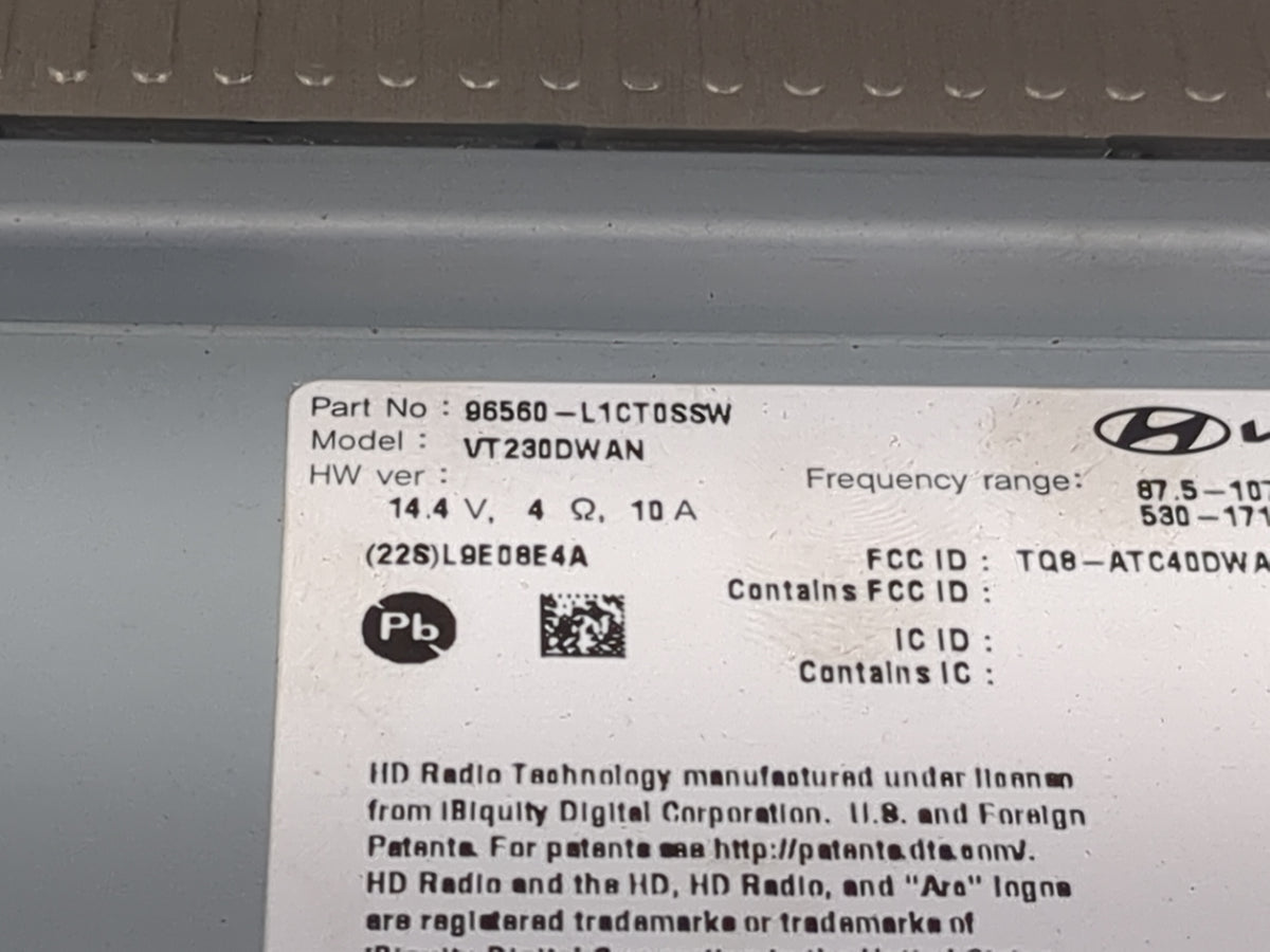 2023 Hyundai Sonata Information Radio Display Screen 1495053 - Oemusedautoparts1.com