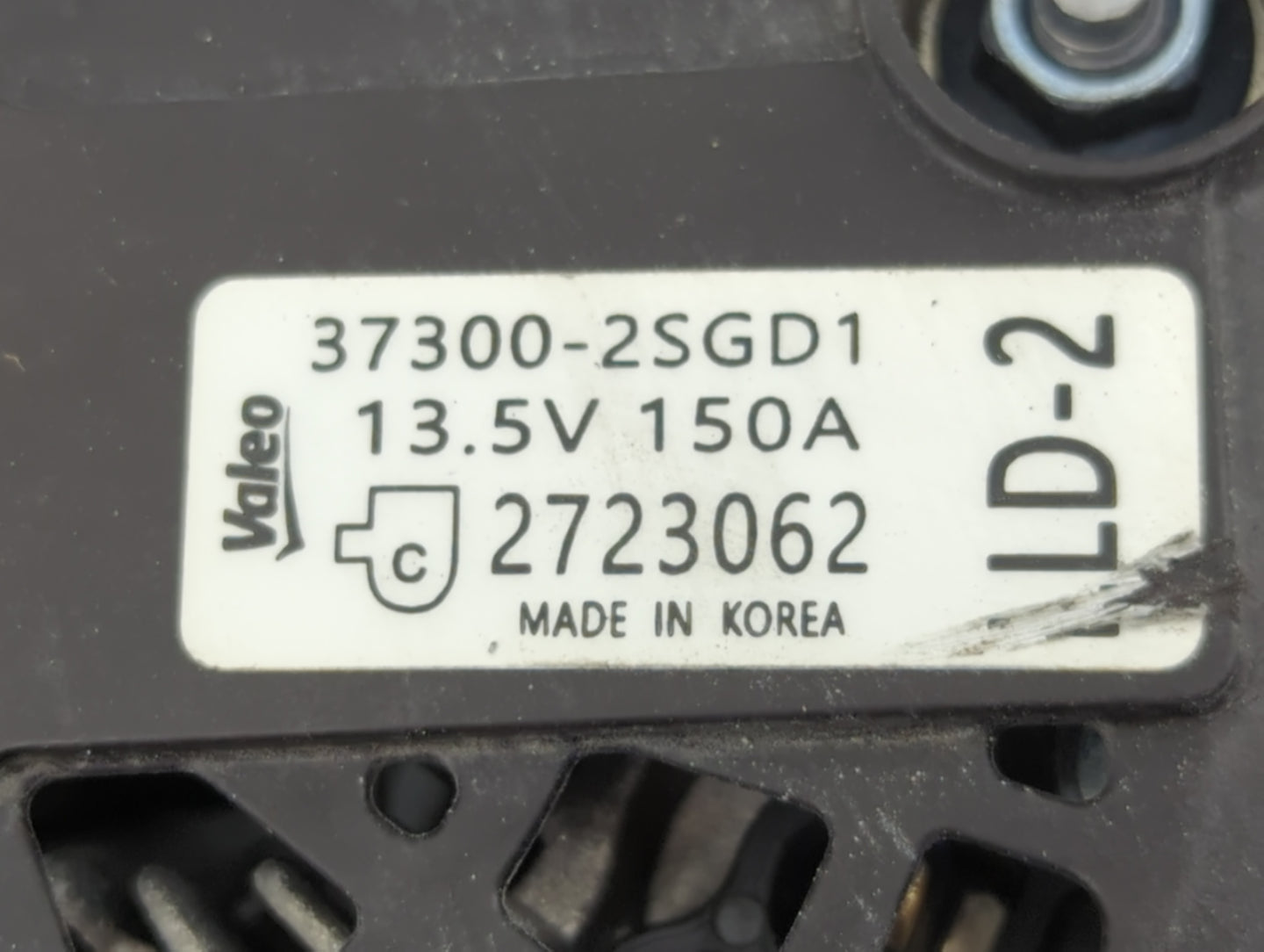 2022 Hyundai Tucson Alternator Replacement Generator Charging Assembly Engine OEM P/N:37300-2SGD1 Fits Fits 2020 2021 2023 O