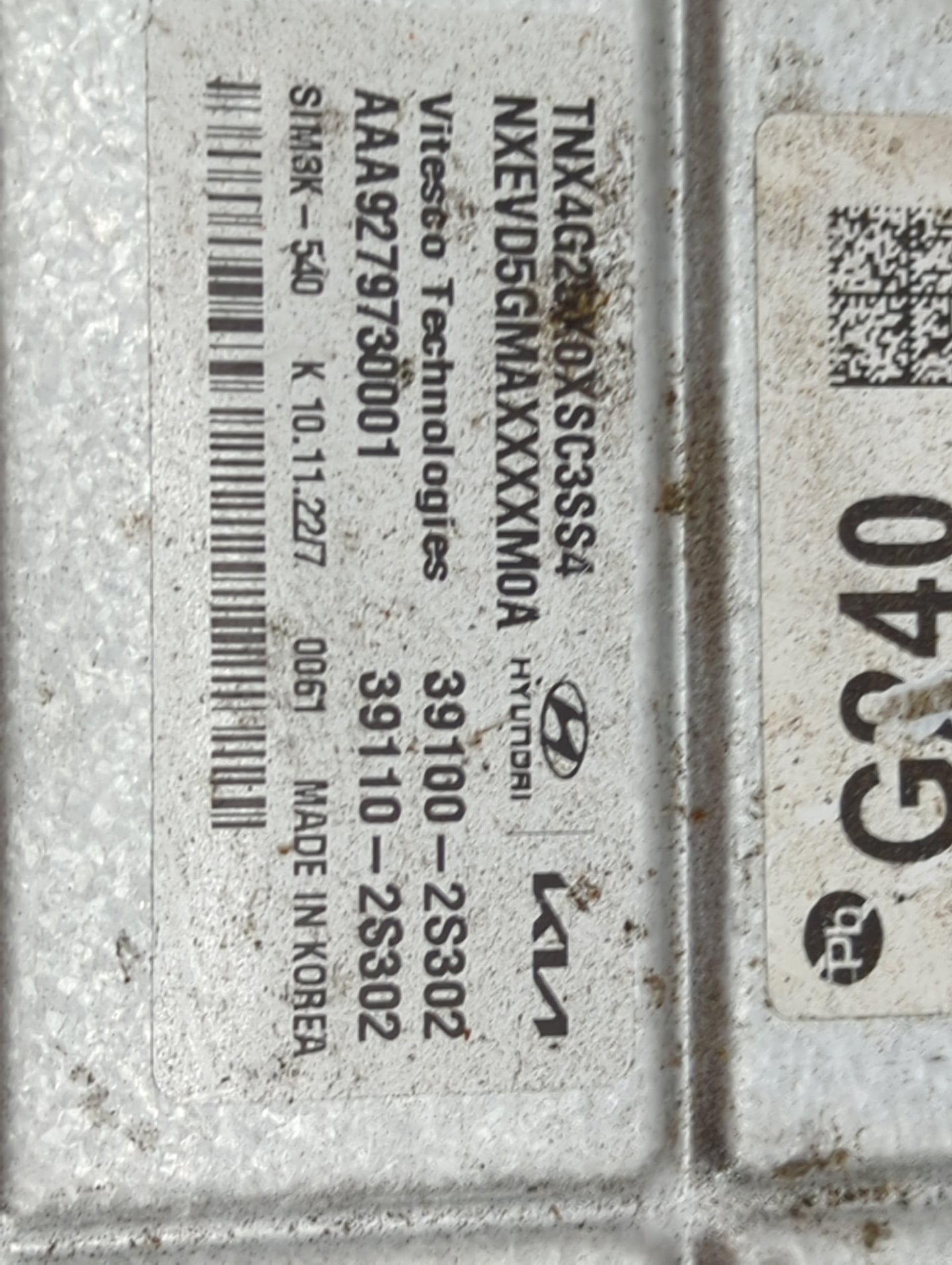2022 Hyundai Tucson PCM Engine Control Computer ECU ECM PCU OEM P/N:39100-2S302 39110-2S302, TNX4G2N0XSC3SS4 Fits OEM Used A