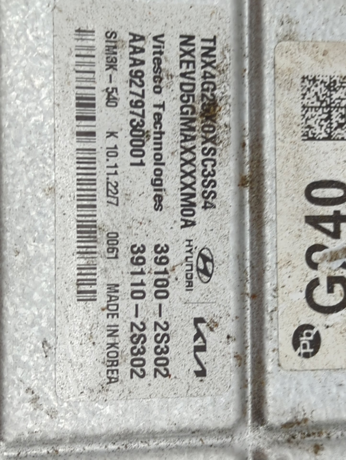 2022 Hyundai Tucson PCM Engine Control Computer ECU ECM PCU OEM P/N:39100-2S302 39110-2S302, TNX4G2N0XSC3SS4 Fits OEM Used A