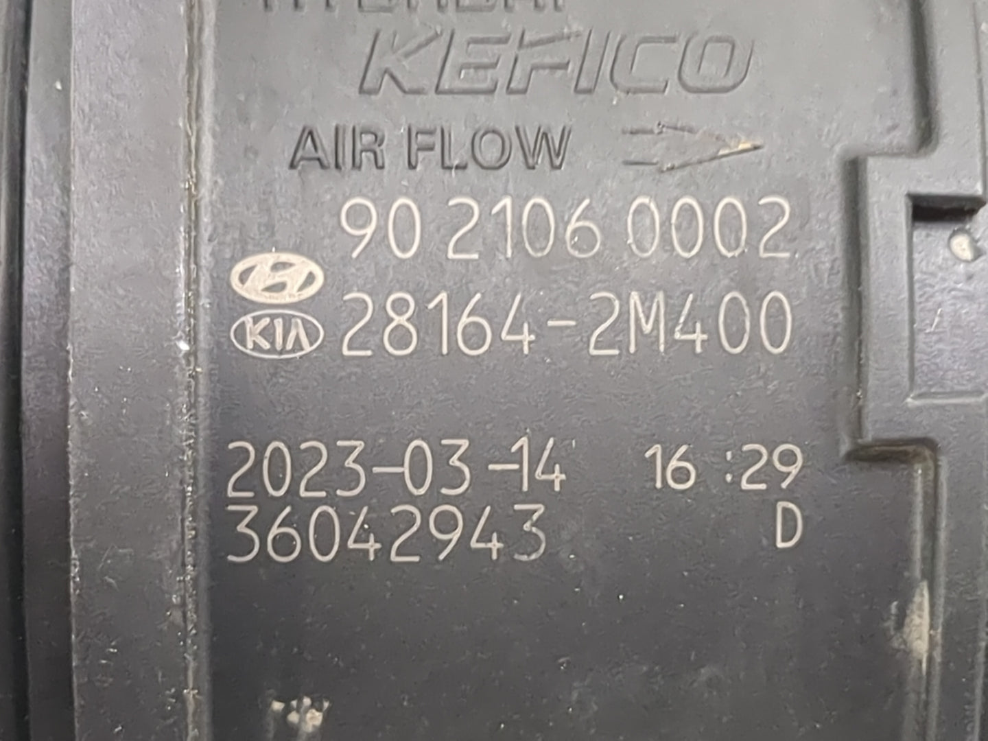 2022-2022 Hyundai Tucson Mass Air Flow Meter Maf 1485943 - Oemusedautoparts1.com