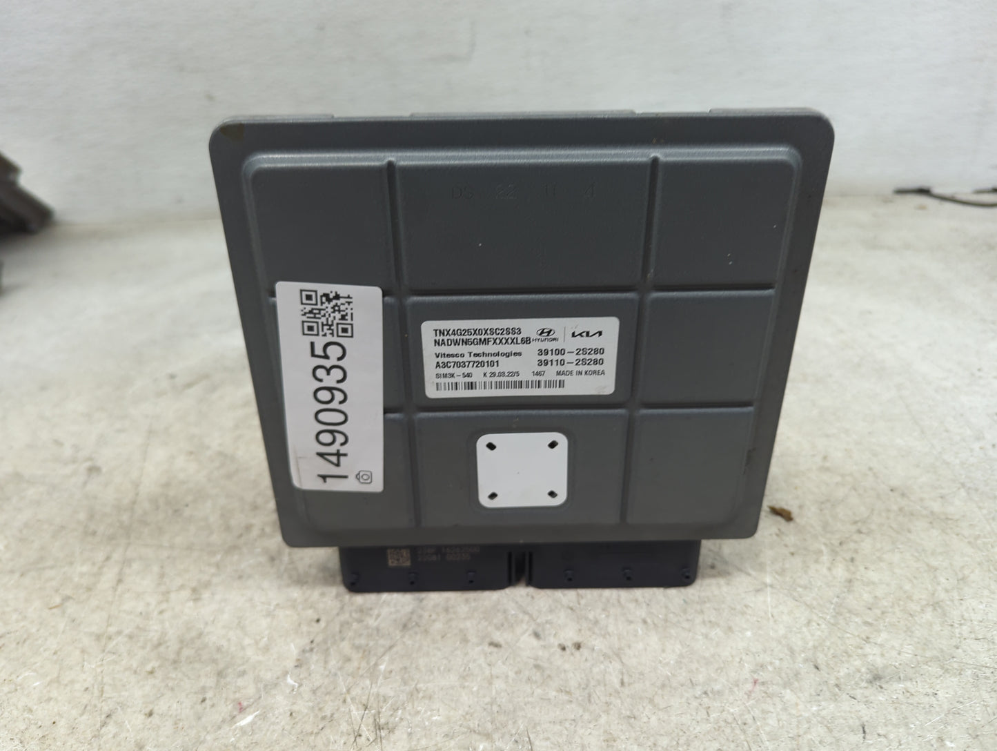 2022 Hyundai Tucson PCM Engine Control Computer ECU ECM PCU OEM P/N:39100-2S280 39110-2S280, A3C7037720101, TNX4G25X0XSC2SS3
