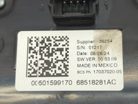2023 Jeep Compass Climate Control Module Temperature AC/Heater Replacement P/N:68518281AC 17037020-05, 00501599170 Fits OEM 