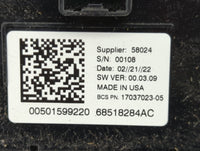 2023 Jeep Compass Climate Control Module Temperature AC/Heater Replacement P/N:68518284AC 17037023-05, 00501599220 Fits OEM 