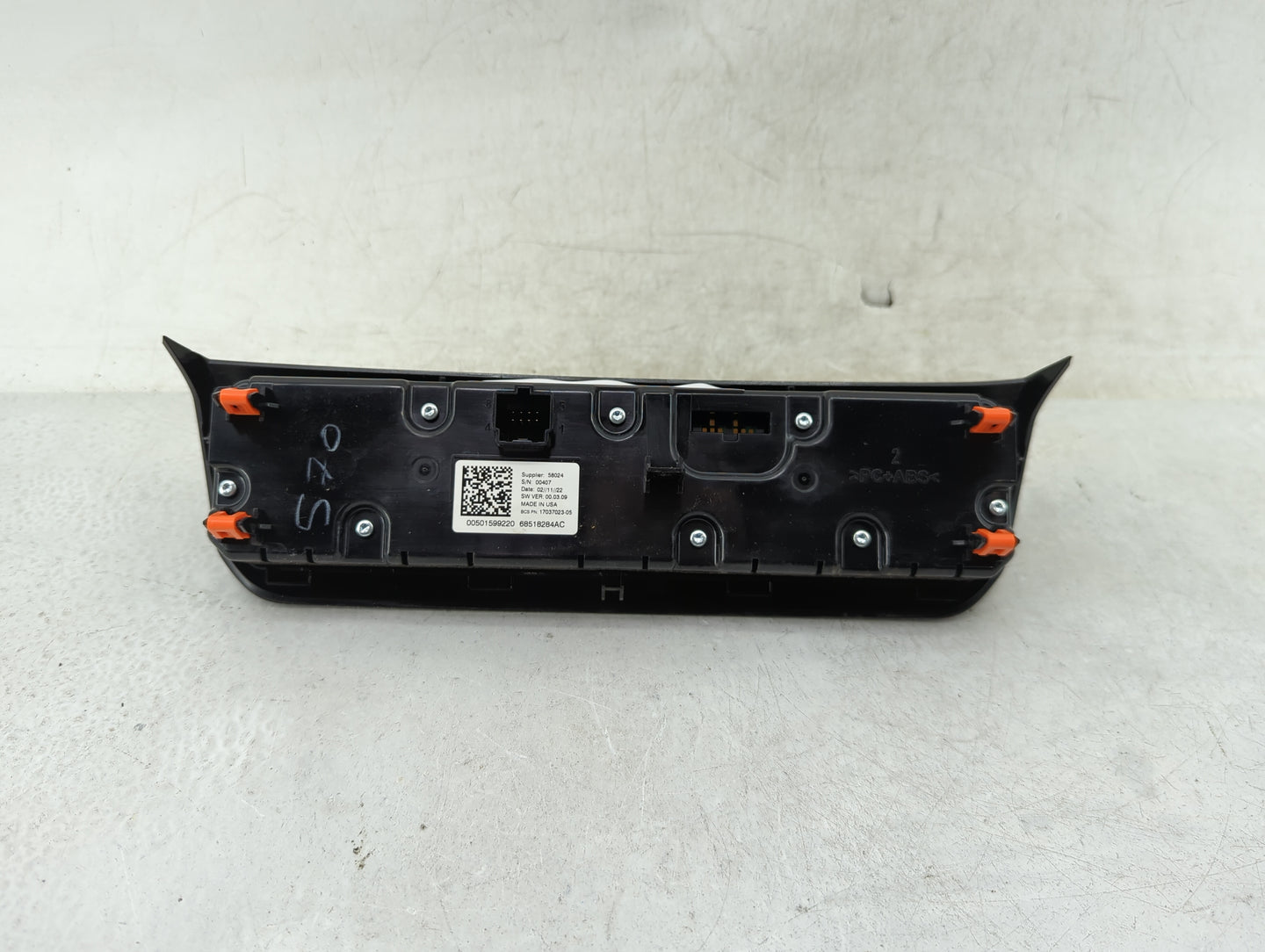 2023 Jeep Compass Climate Control Module Temperature AC/Heater Replacement P/N:68518284AC 17037023-05, 00501599220 Fits OEM 