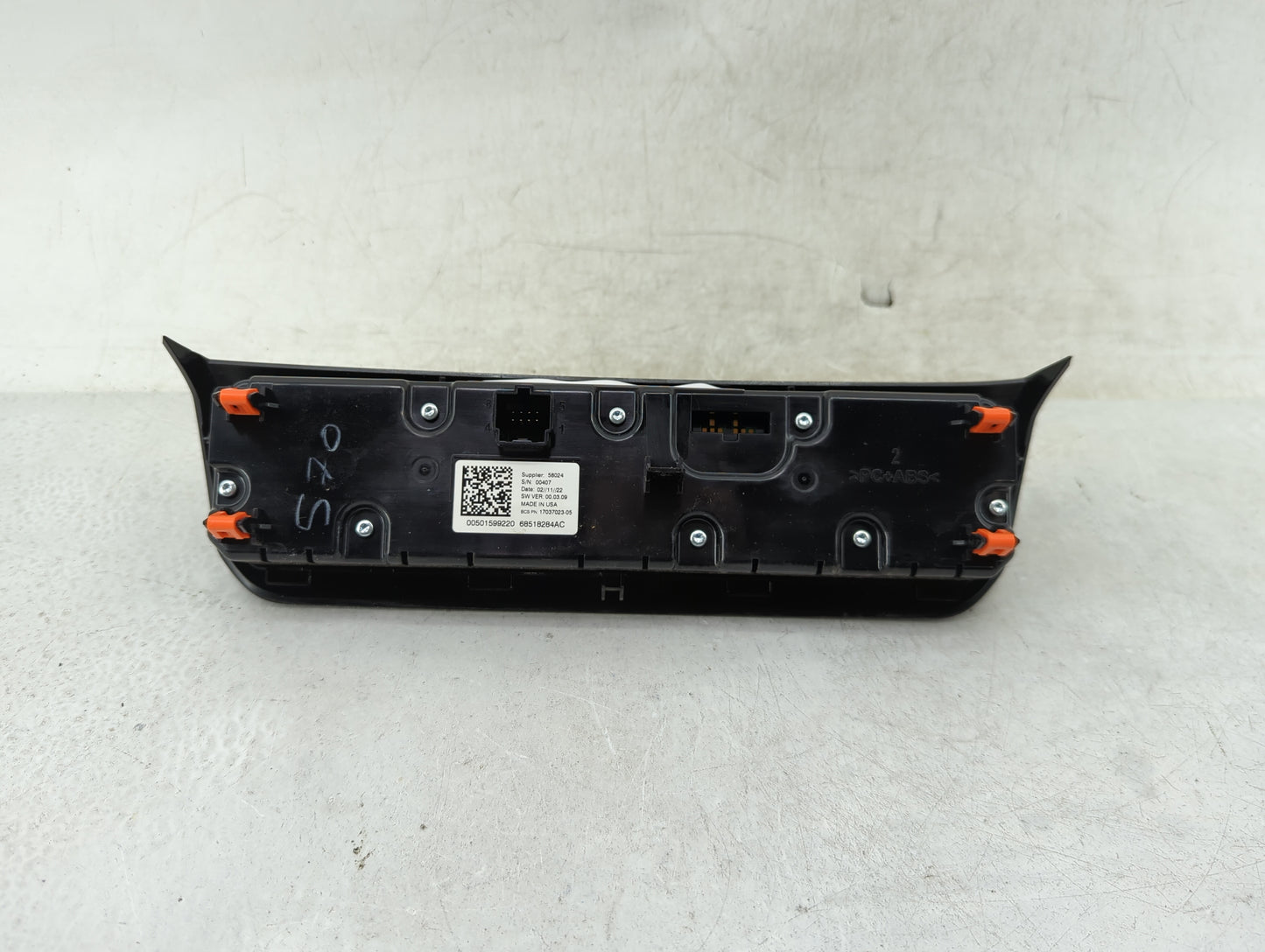 2023 Jeep Compass Climate Control Module Temperature AC/Heater Replacement P/N:68518284AC 17037023-05, 00501599220 Fits OEM 