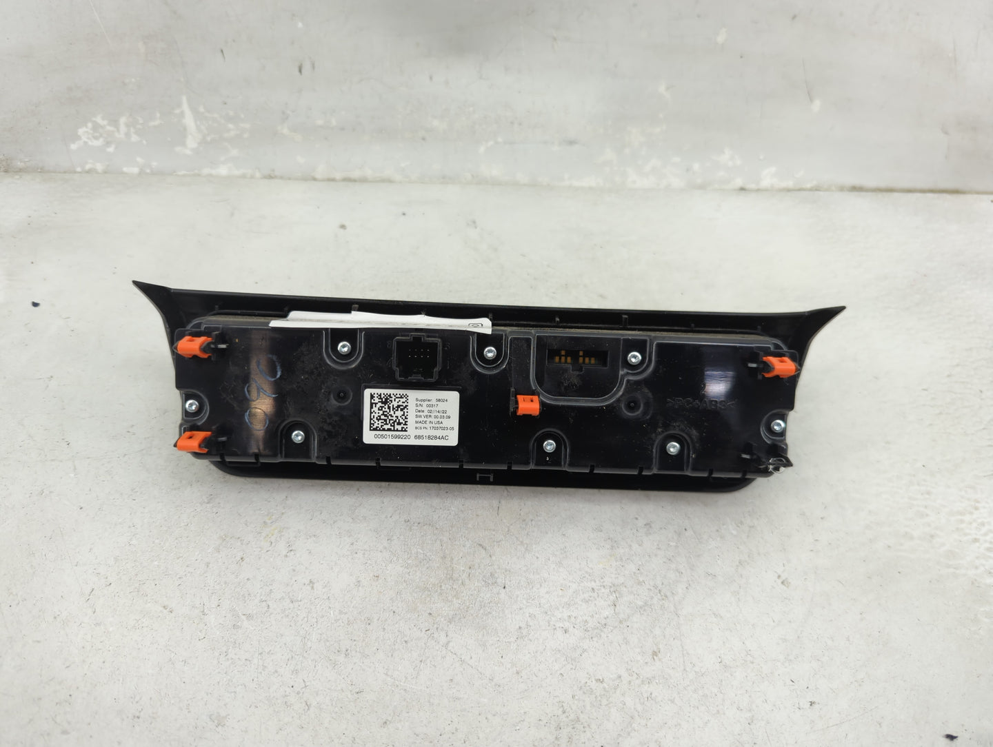 2023 Jeep Compass Climate Control Module Temperature AC/Heater Replacement P/N:68518284AC 17037023-05, 00501599220 Fits OEM 
