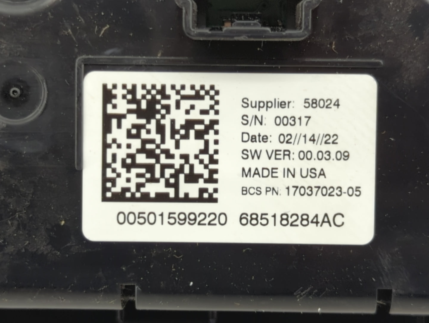 2023 Jeep Compass Climate Control Module Temperature AC/Heater Replacement P/N:68518284AC 17037023-05, 00501599220 Fits OEM 