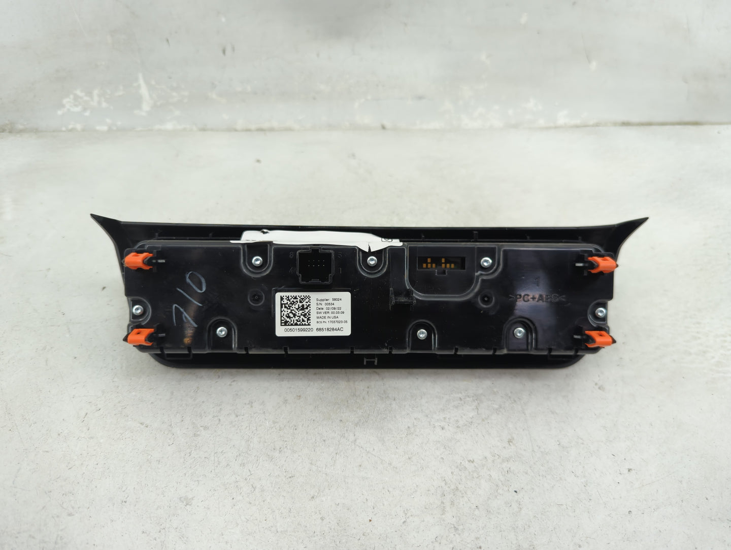 2023 Jeep Compass Climate Control Module Temperature AC/Heater Replacement P/N:68518284AC 17037023-05, 00501599220 Fits OEM 