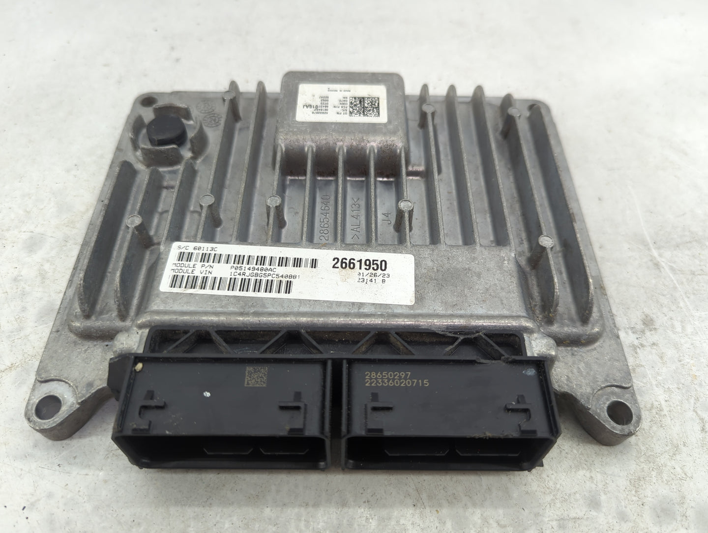 2021-2022 Jeep Grand Cherokee PCM Engine Control Computer ECU ECM PCU OEM P/N:P05149480AC Fits Fits 2021 2022 OEM Used Auto 
