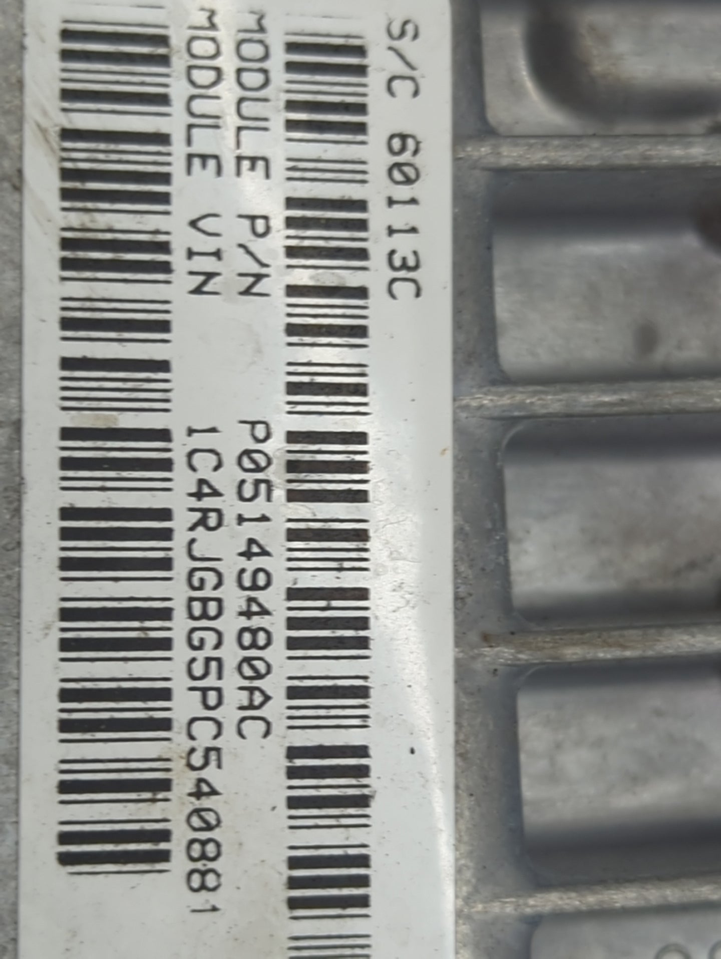 2021-2022 Jeep Grand Cherokee PCM Engine Control Computer ECU ECM PCU OEM P/N:P05149480AC Fits Fits 2021 2022 OEM Used Auto 
