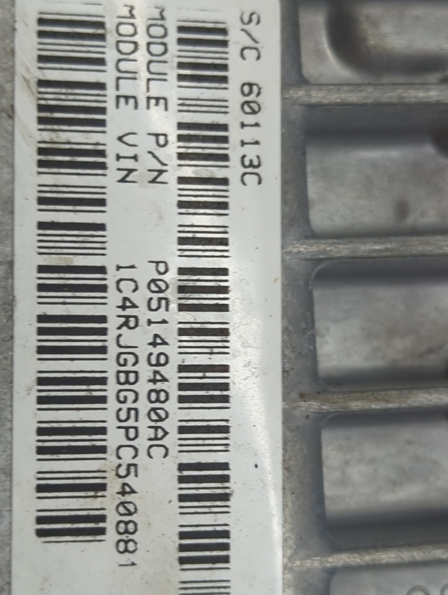 2021-2022 Jeep Grand Cherokee PCM Engine Control Computer ECU ECM PCU OEM P/N:P05149480AC Fits Fits 2021 2022 OEM Used Auto 