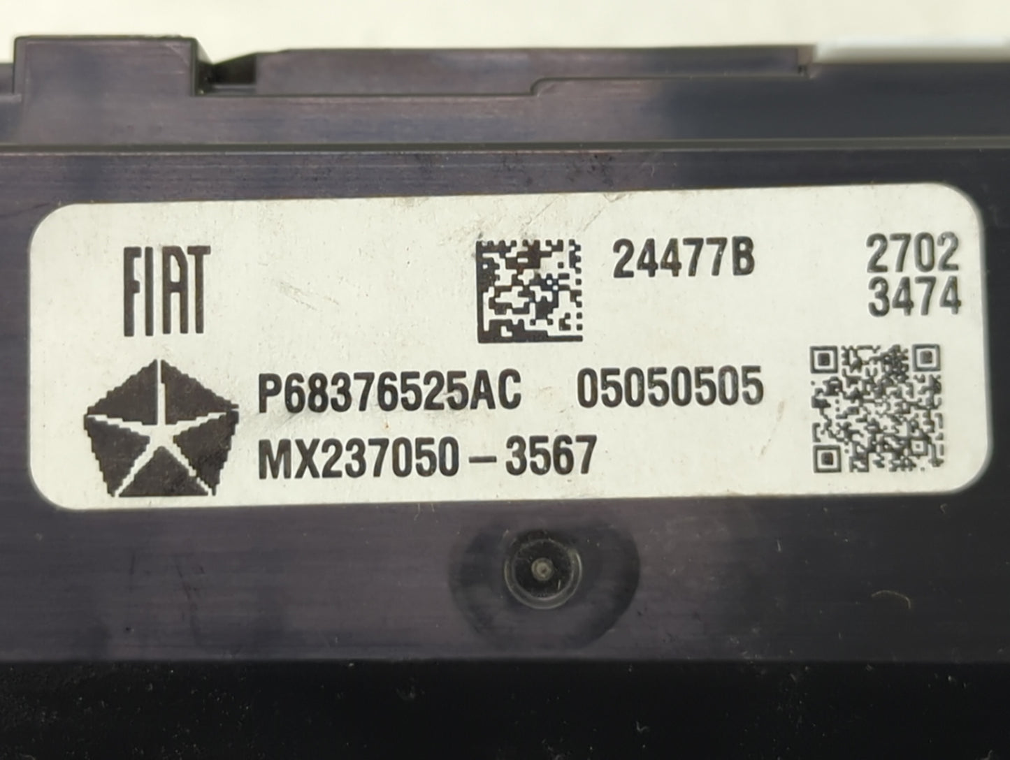 2021-2022 Jeep Grand Cherokee Climate Control Module Temperature AC/Heater Replacement P/N:P68376525AC MX237050-3567 Fits OE