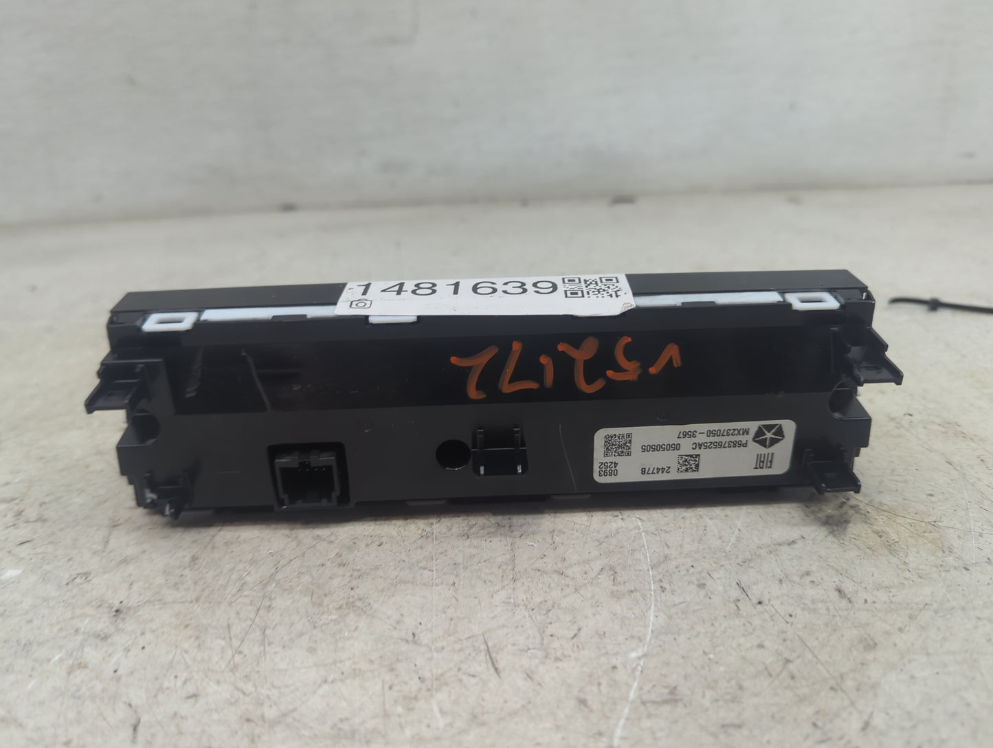 2021-2022 Jeep Grand Cherokee Climate Control Module Temperature AC/Heater Replacement P/N:P68376525AC MX237050-3567 Fits OE