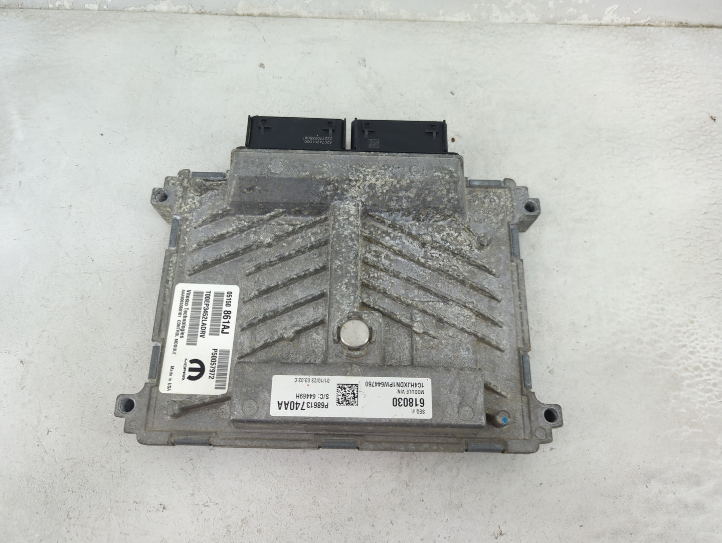 2020-2022 Jeep Wrangler PCM Engine Control Computer ECU ECM PCU OEM P/N:05150861AJ P50057972 Fits Fits 2019 2020 2021 2022 O