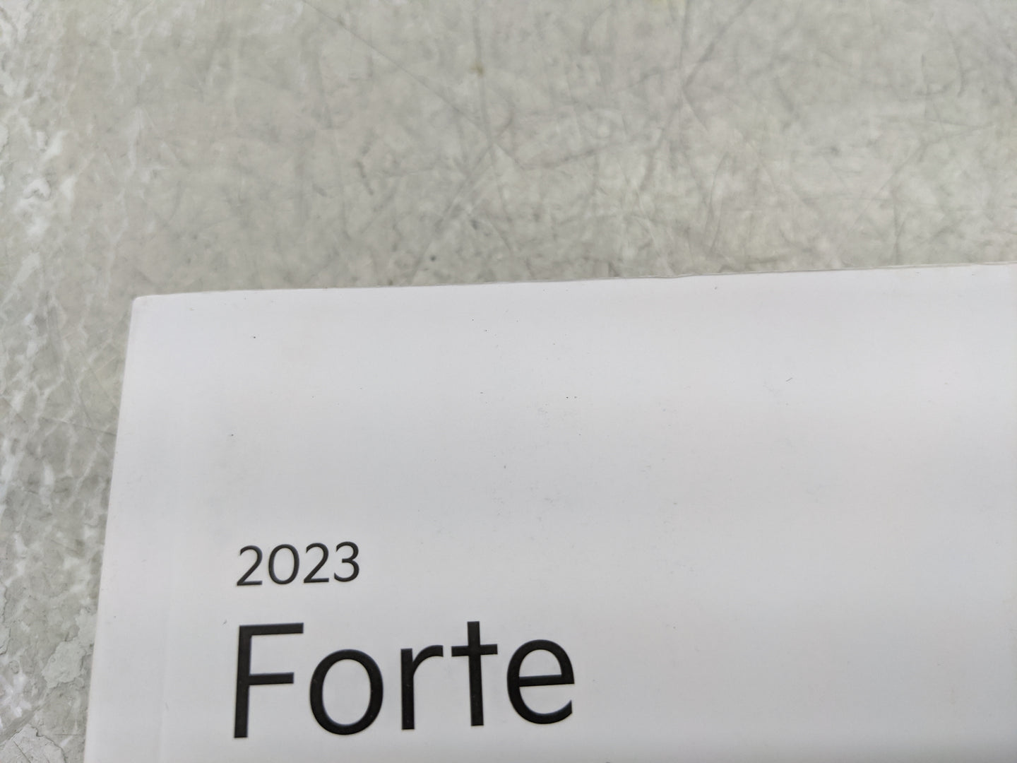 2023 Kia Forte Owners Manual Book Guide OEM Used Auto Parts - Oemusedautoparts1.com
