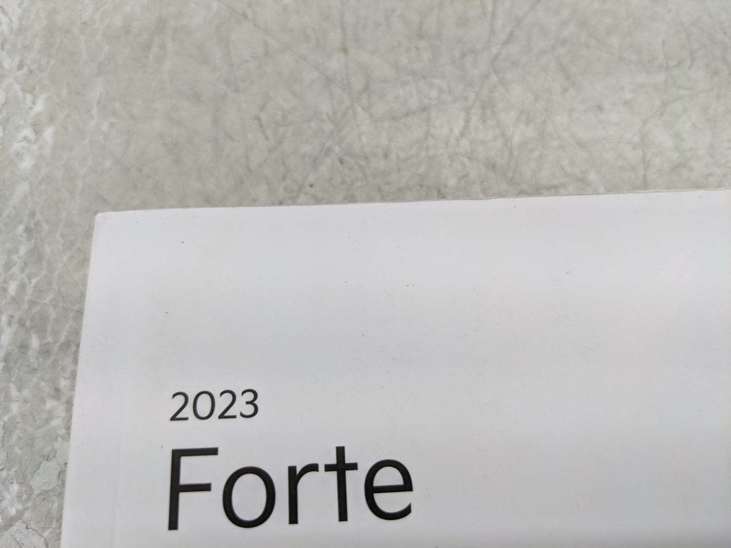 2023 Kia Forte Owners Manual Book Guide OEM Used Auto Parts - Oemusedautoparts1.com
