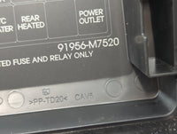 2022 Kia Forte Fusebox Fuse Box Panel Relay Module P/N:91956-M7520 Fits OEM Used Auto Parts - Oemusedautoparts1.com