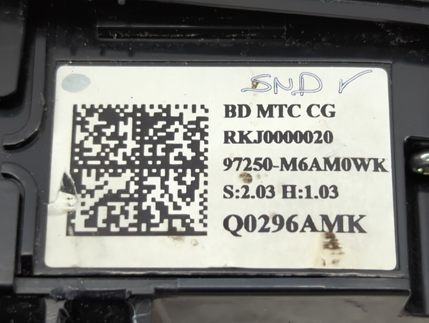 2022 Kia Forte Climate Control Module Temperature AC/Heater Replacement P/N:97250-M6AM0WK Fits OEM Used Auto Parts - Oemused