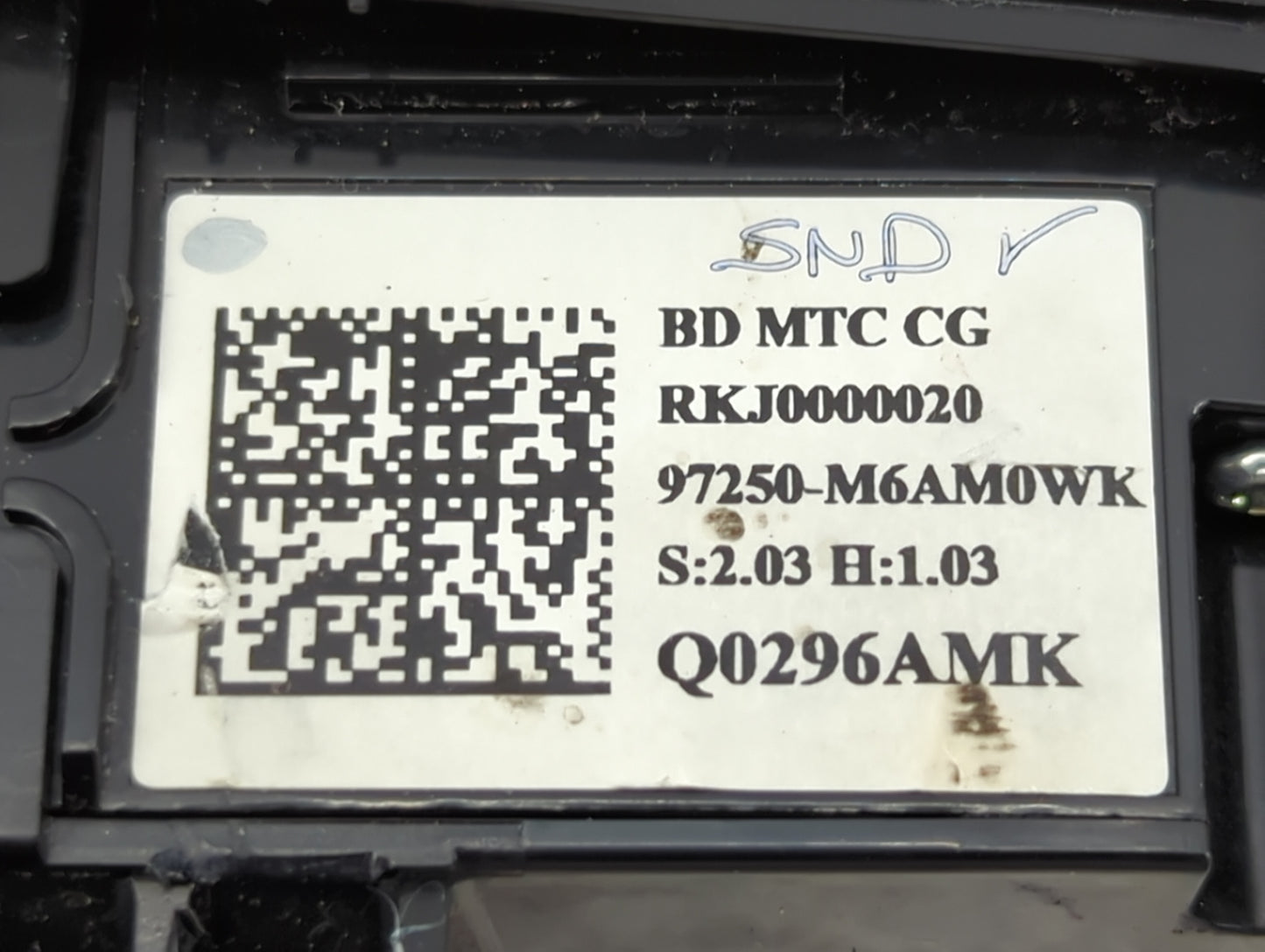 2022 Kia Forte Climate Control Module Temperature AC/Heater Replacement P/N:97250-M6AM0WK Fits OEM Used Auto Parts - Oemused
